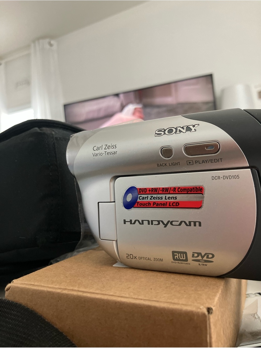 Retro Sony Handycam DCR-DVD105 Bundle Y2K Vintage Aesthetic! Bundle Camera Works